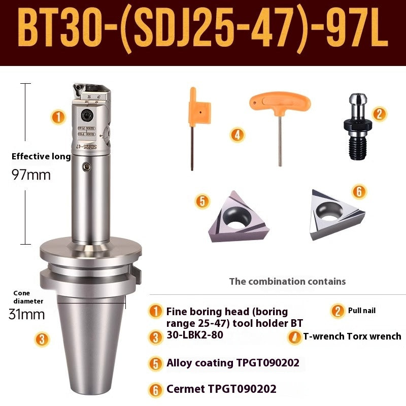 1071-SDJ Fine Boring Tools Fine Boring Heads Adjustable BT40 Fine Boring Tools Set Machining Center Small Bore Fine Boring Tools Shandong Denso Pricision Tools Co.,Ltd.